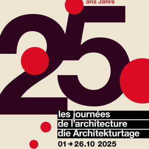 Plakat der 25. Architekturtage 2025